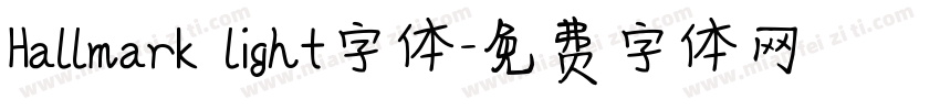Hallmark light字体字体转换